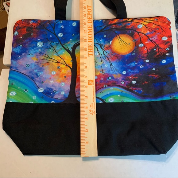 Janine King Designs MADART Large Tote Bag Purse in Winter Sparkle, NWT - Picture 5 of 13